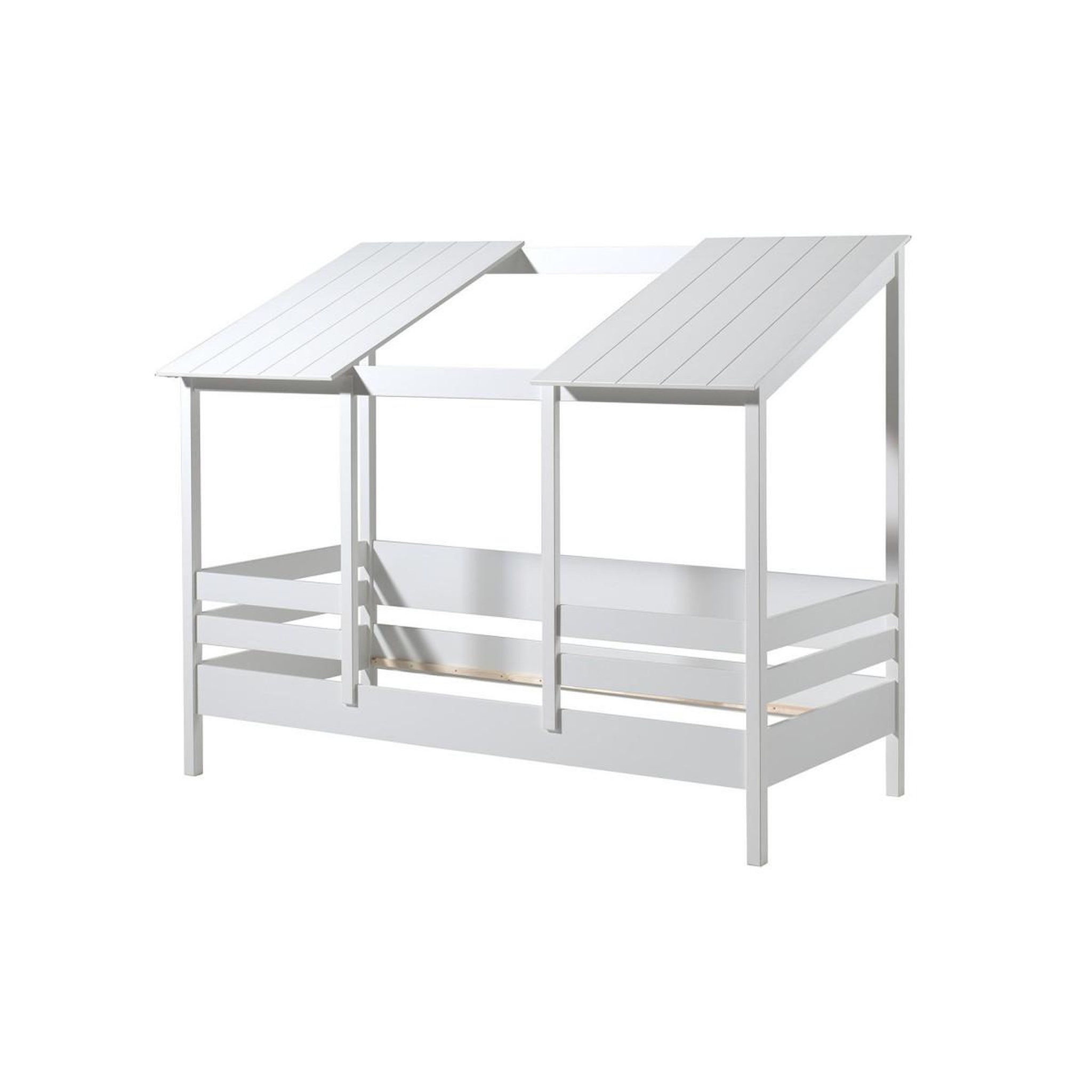 Voir la diapositive 2 : Paris Prix Pack - lit cabane enfant & sommier  housebed i  90x200cm blanc