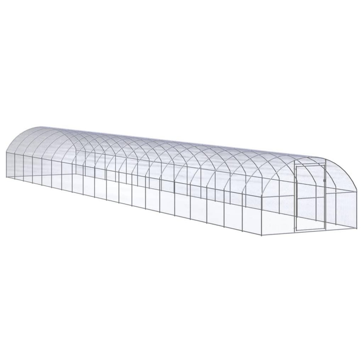 VIDAXL Poulailler d'exterieur 3x20x2 m Acier galvanise