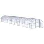 VIDAXL Poulailler d'exterieur 3x20x2 m Acier galvanise