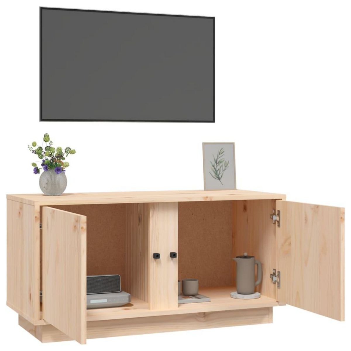 VIDAXL Meuble TV 80x35x40,5 cm Bois de pin massif