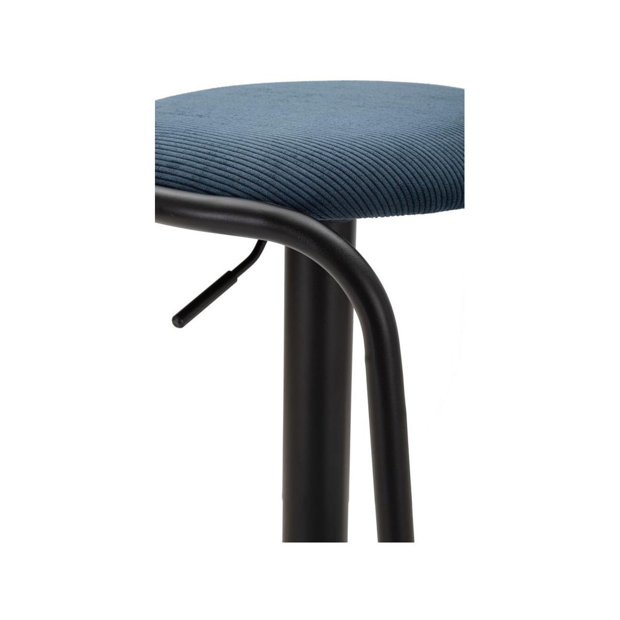Voir la diapositive 6 : Paris Prix Tabouret de bar réglable en tissu  destiny  61-83cm noir & bleu