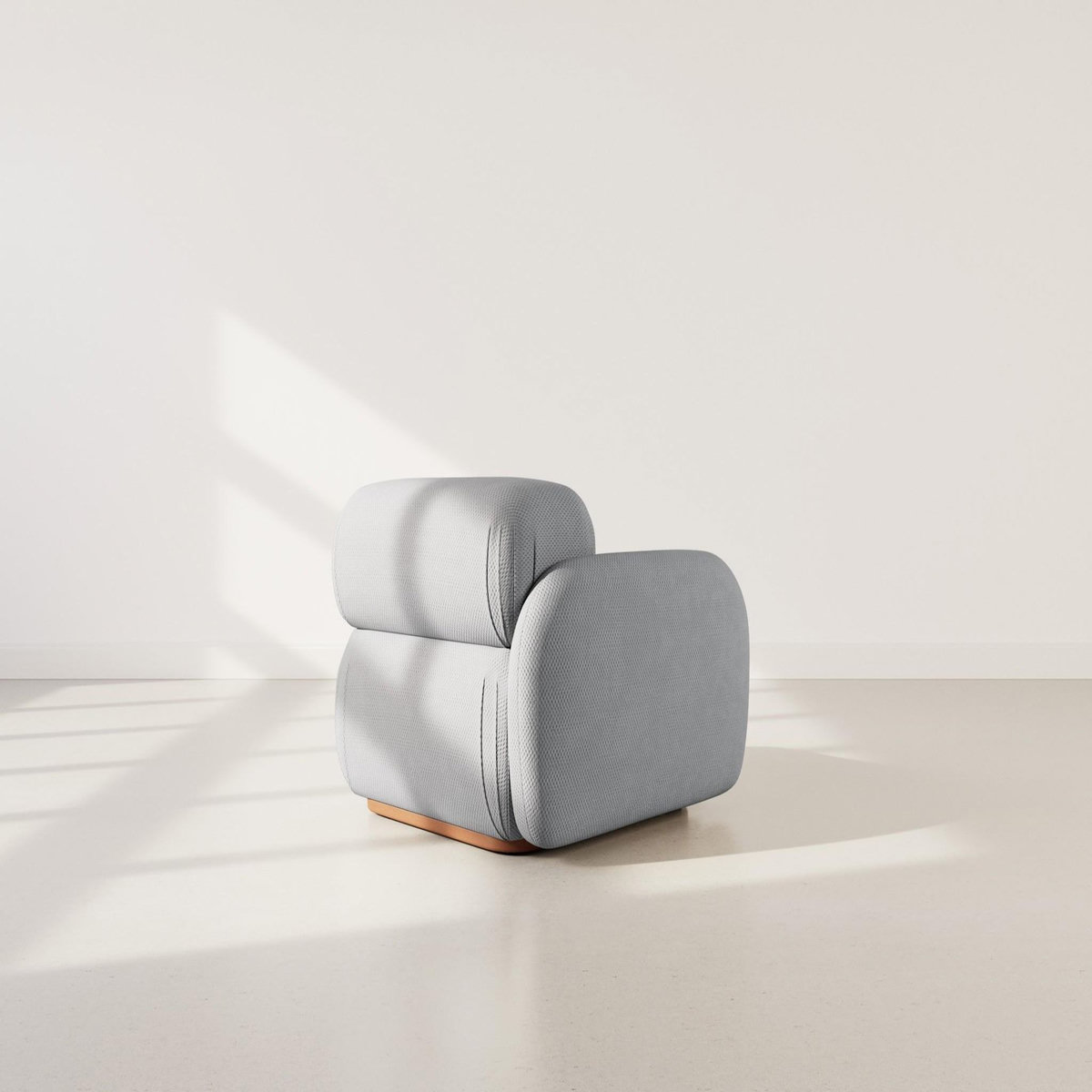 LISA DESIGN Penelope - module d'assise gauche en velours texturé