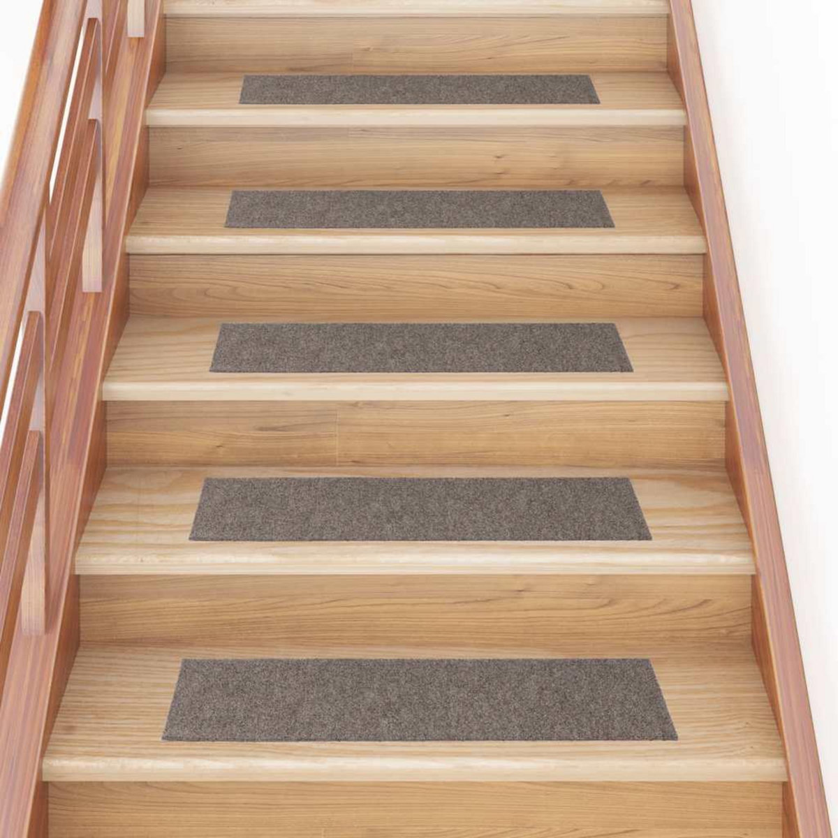 VIDAXL Tapis d'escalier auto-adhesifs 30 pcs creme 76x20 cm