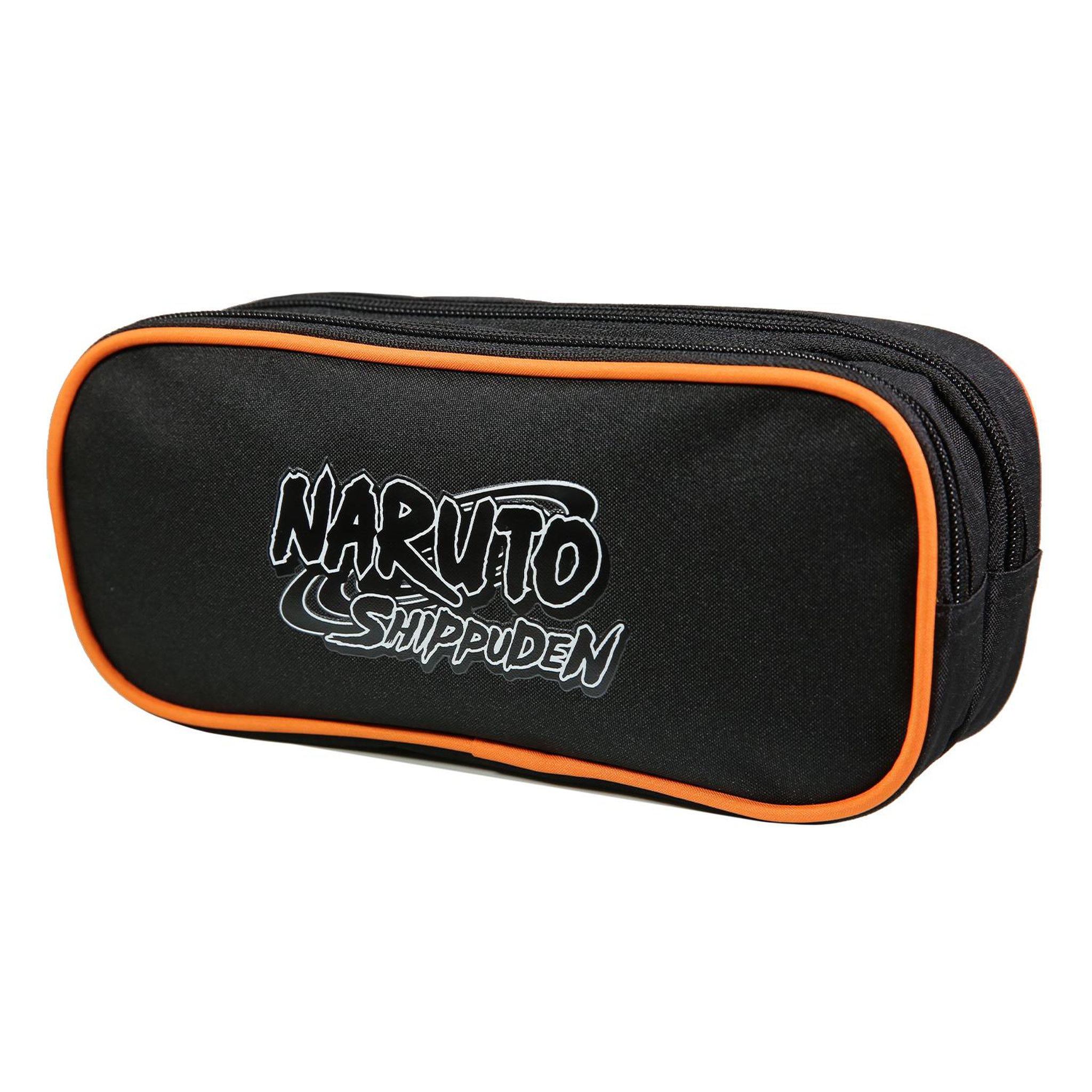 Voir la diapositive 2 : Bagtrotter BAGTROTTER  Trousse scolaire 2 compartiments Naruto Noir