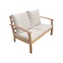 Voir la diapositive 5 : SWEEEK Salon de jardin en bois 4 places - Ushuaïa - Canapé, fauteuils et table basse en acacia, design