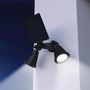 Voir la diapositive 2 : Lumisky Double projecteur solaire avec détecteur DOLBY Noir Plastique 600LM
