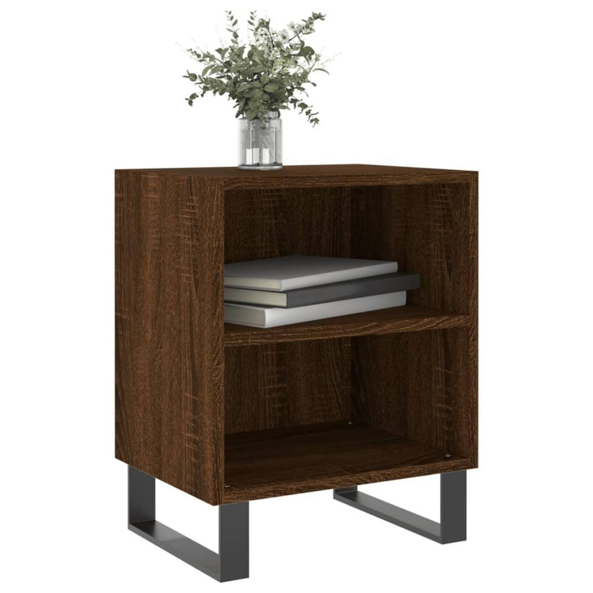 VIDAXL Table de chevet chene marron 40x30x50 cm bois d'ingenierie