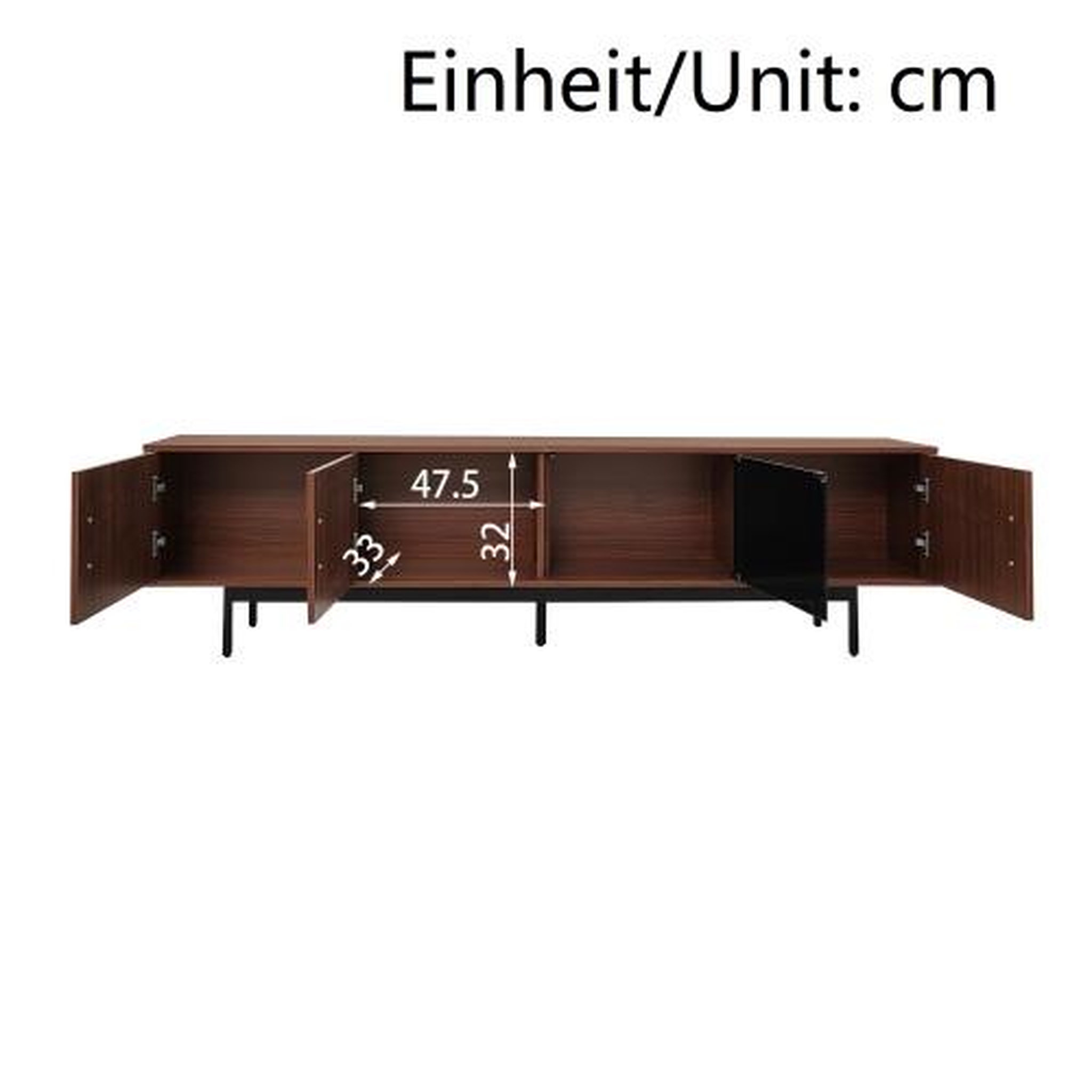 Voir la diapositive 4 : MERAX Meuble tv naturel 200 cm led mdf