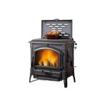 NORDICA EXTRAFLAME Poêle à bois fonte 4.9kw noir antracite - ISOTTACCLEAN