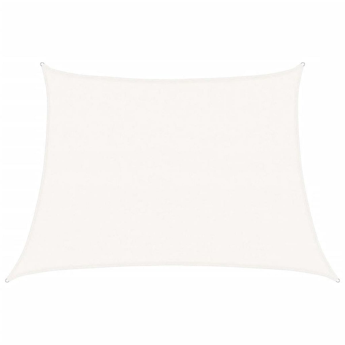 VIDAXL Voile d'ombrage 160 g/m^2 Blanc 4/5x3 m PEHD