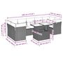 Voir la diapositive 6 : VIDAXL Salon de jardin 8 pcs avec coussins marron resine tressee