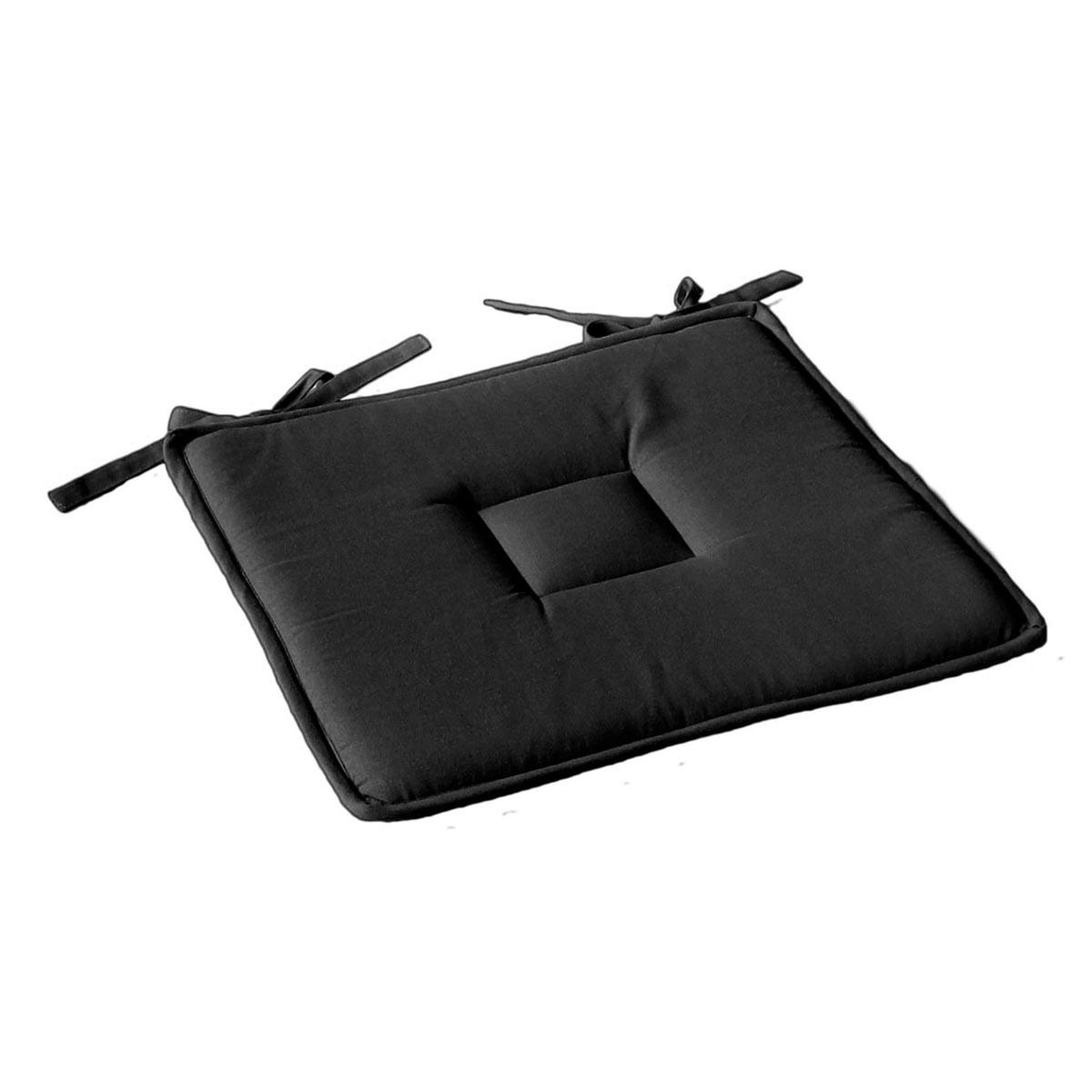ENJOY HOME Galette de Chaise Uni  Panama  40x40cm Anthracite