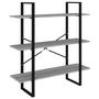 Voir la diapositive 2 : VIDAXL Bibliotheque Sonoma gris 100x30x105 cm Bois d'ingenierie