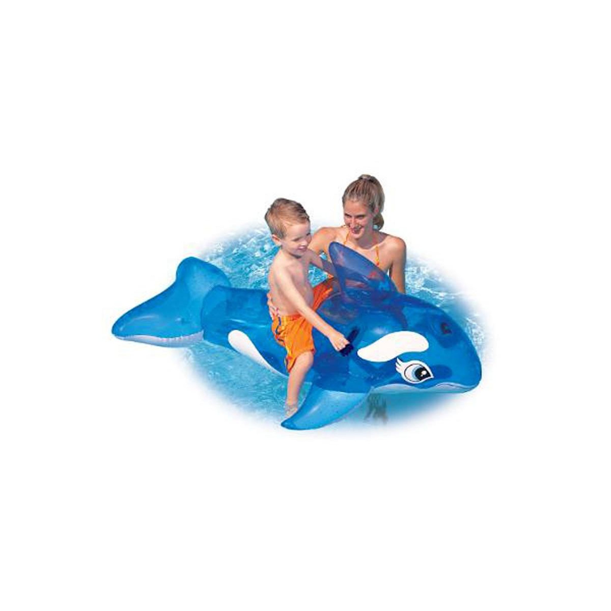 Voir la diapositive 2 : INTEX Bouée gonflable à chevaucher  baleine  152cm bleu