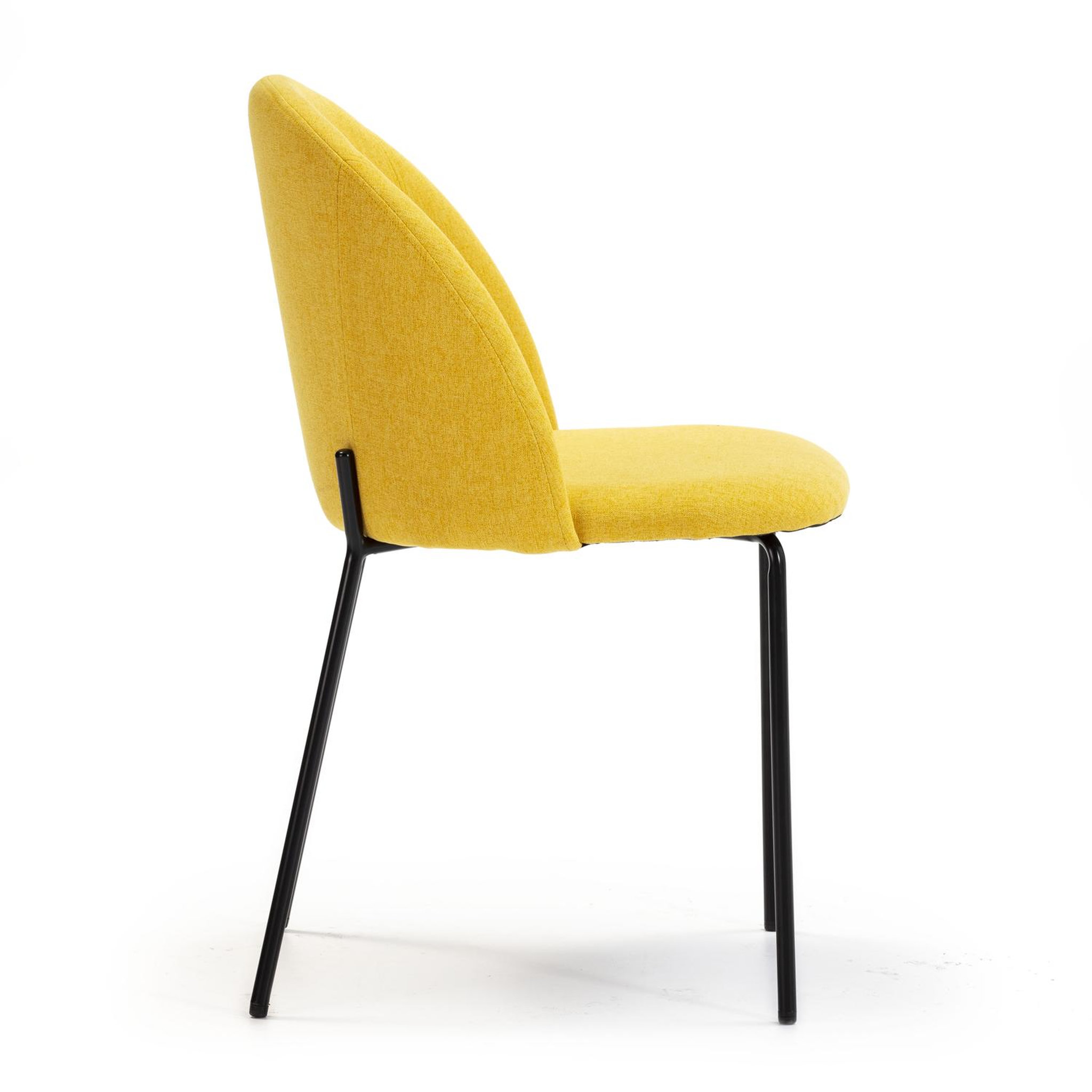 Voir la diapositive 3 : VS VENTA-STOCK Pack 2 chaises Salle à Manger tapissées Kenia Moutarde, 43 cm x 47cm x 78,5 cm