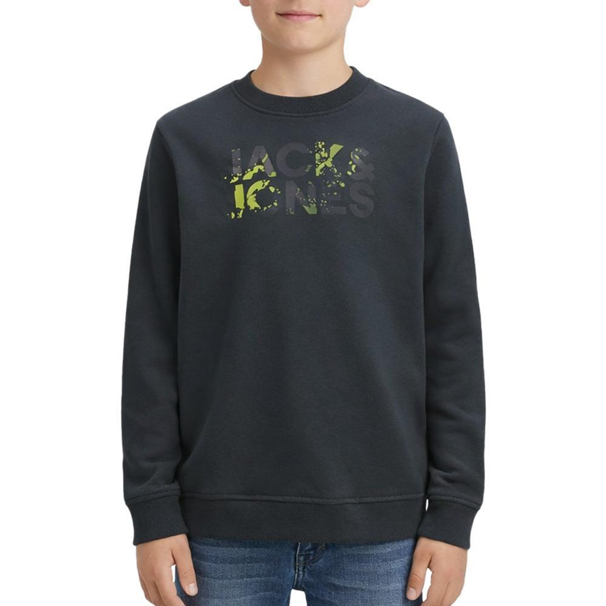 Voir la diapositive 1 : Jack & Jones Sweat Gris Foncé Garçon Jack & Jones Splash