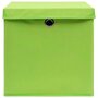 Voir la diapositive 4 : VIDAXL Boîtes de rangement avec couvercles 4 pcs 28x28x28 cm Vert