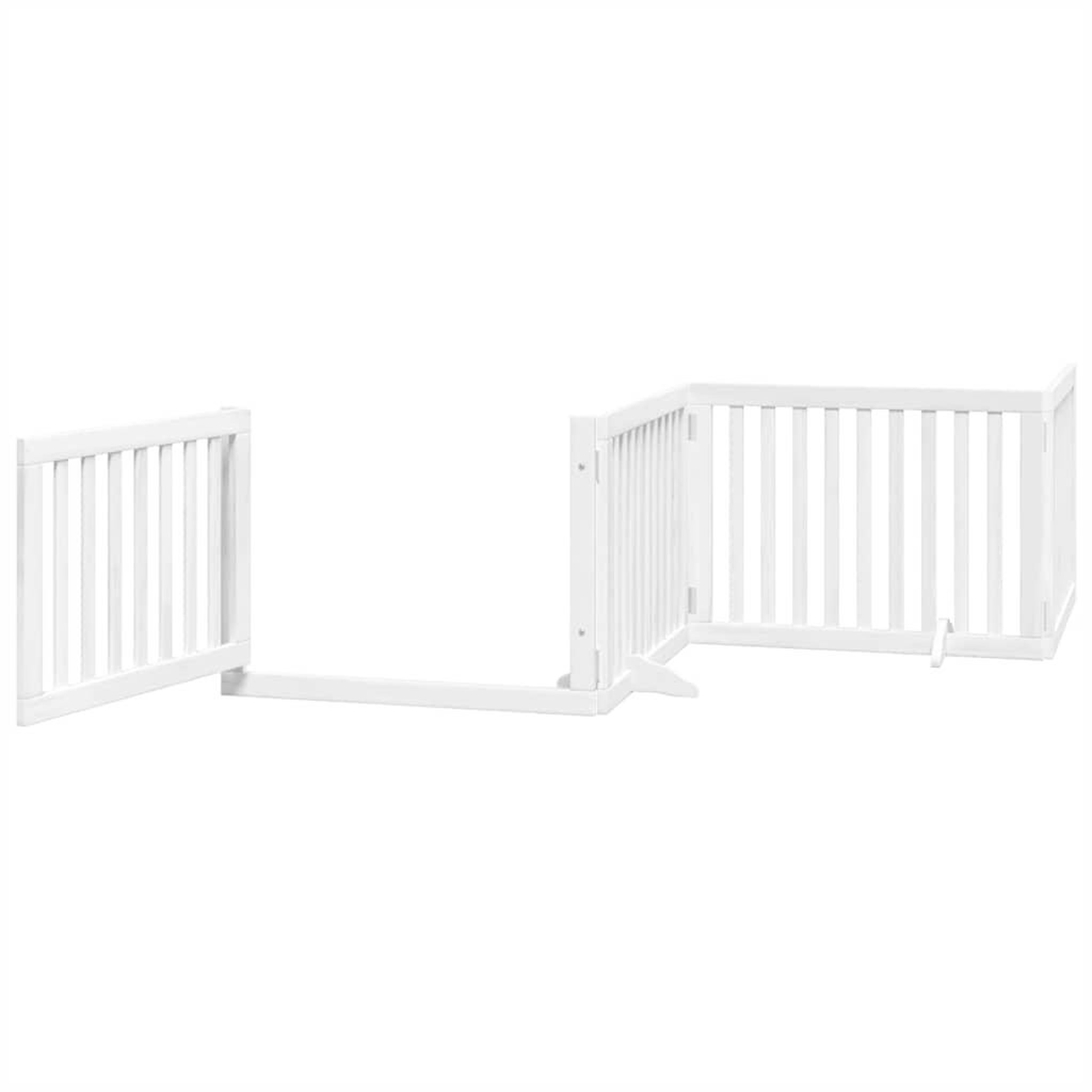 Voir la diapositive 4 : VIDAXL Barriere pour chien porte pliable 10 panneaux bois de peuplier