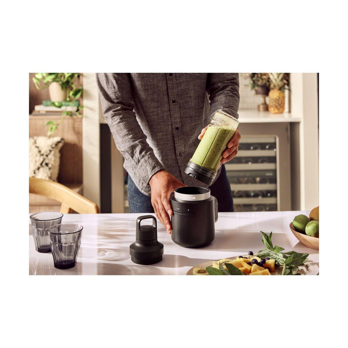 KitchenAid Blender GO sans fil avec batterie 5KSBR256BM