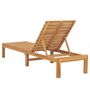 Voir la diapositive 4 : VIDAXL Chaise longue bois de teck solide