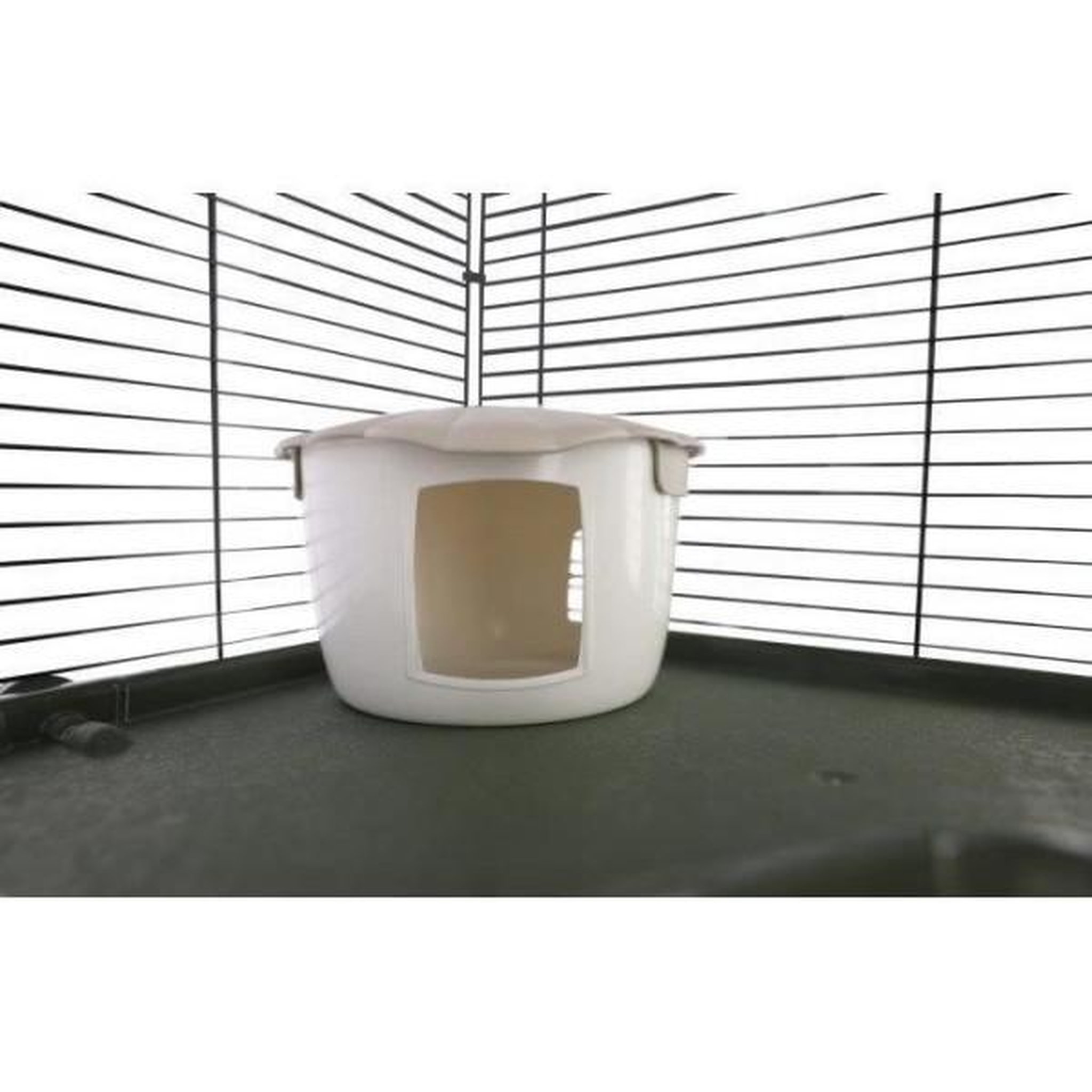 Voir la diapositive 3 : KERBL Cage 3 étages pour petits rongeurs 80*45*53 cm - FLAT NATURE - KERBL