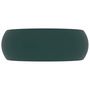 Voir la diapositive 4 : VIDAXL Lavabo rond de luxe Vert fonce mat 40x15 cm Ceramique