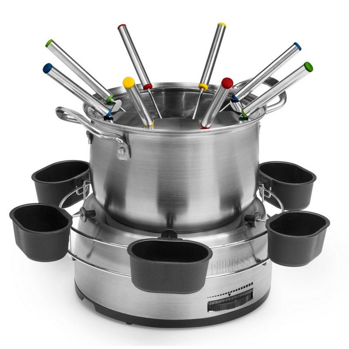 PRINCESS Kit appareil à fondue 8 fourchettes inox - 172680-01-001
