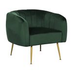 Habitat et Jardin Fauteuil en velours  Diana  - 1 place - Vert