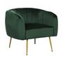 Voir la diapositive 1 : Habitat et Jardin Fauteuil en velours  Diana  - 1 place - Vert