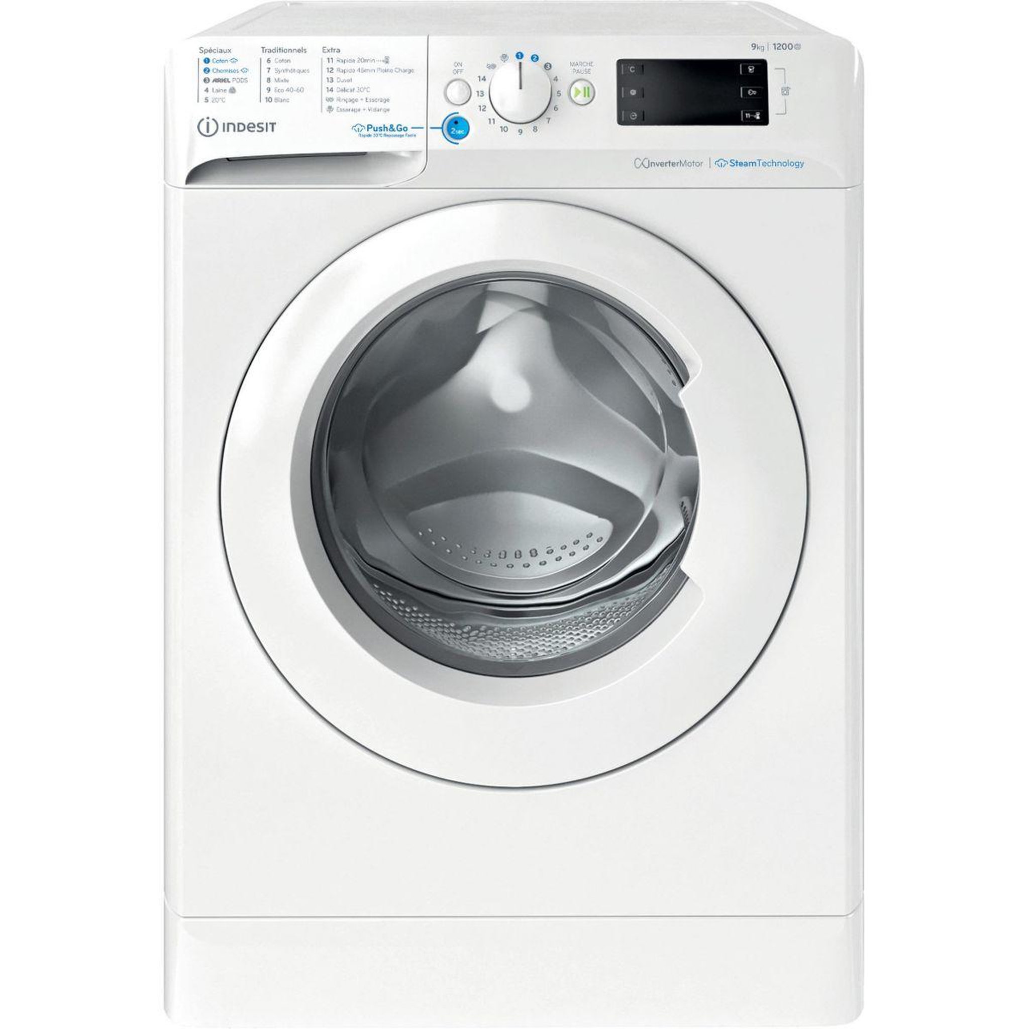 Indesit Lave linge hublot BWE91296XWVFR