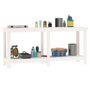 Voir la diapositive 4 : VIDAXL Banc de travail Blanc 180x50x80 cm Bois de pin massif