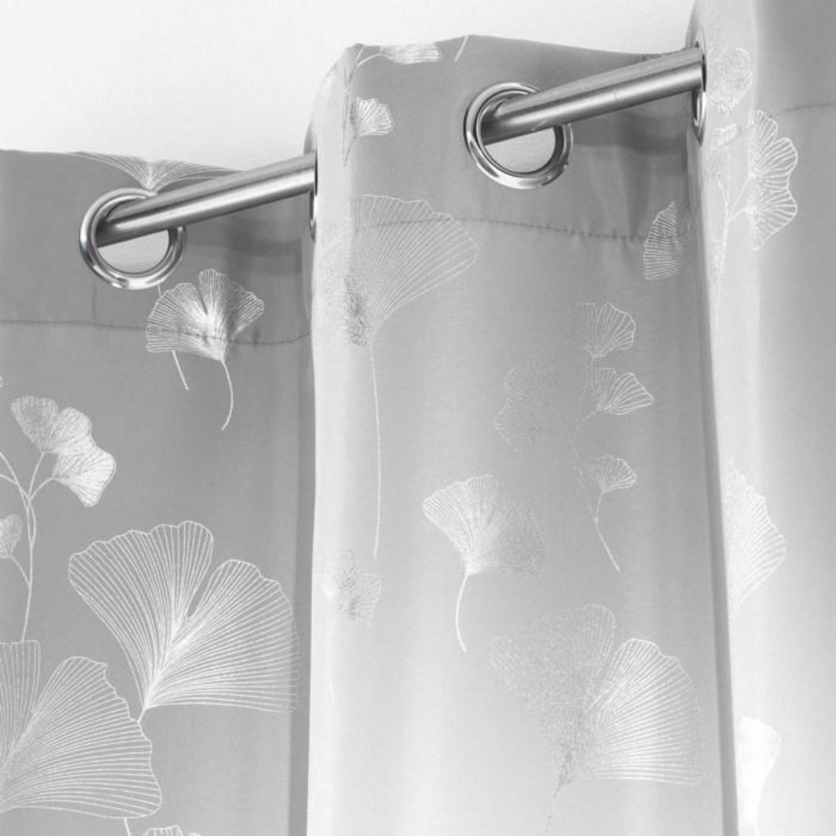 Paris Prix Rideau Déco à Œillets  Bloomy  140x280cm Gris