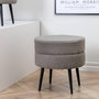 Voir la diapositive 3 : Venture Home Venture Home Pouf Pot 40x40x40 cm Teddy Noir et gris