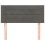 Voir la diapositive 3 : VIDAXL Tete de lit Gris fonce 90x5x78/88 cm Velours