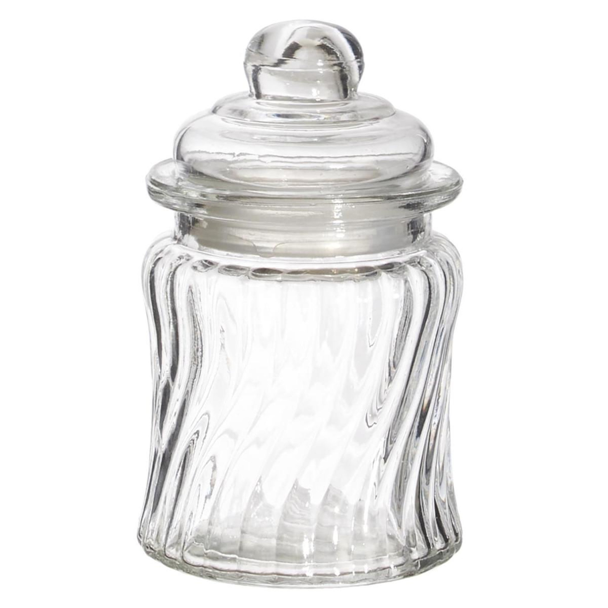 The Home Deco Factory Bonbonnière en verre  beran  12cm transparent