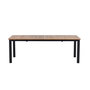Voir la diapositive 6 : Paris Prix Table de Jardin Extensible en Teck  Panama  224-320cm Naturel & Noir