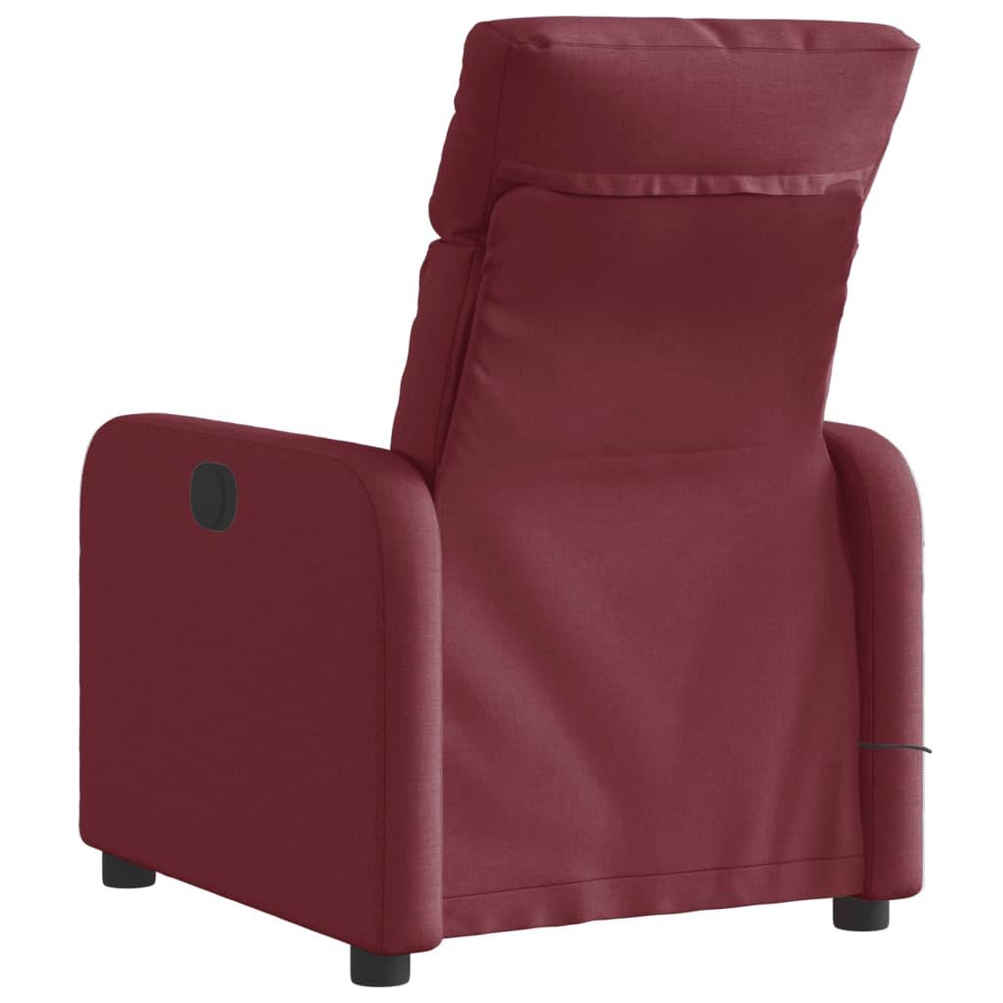 Voir la diapositive 5 : VIDAXL Fauteuil de massage inclinable electrique Rouge bordeaux Tissu