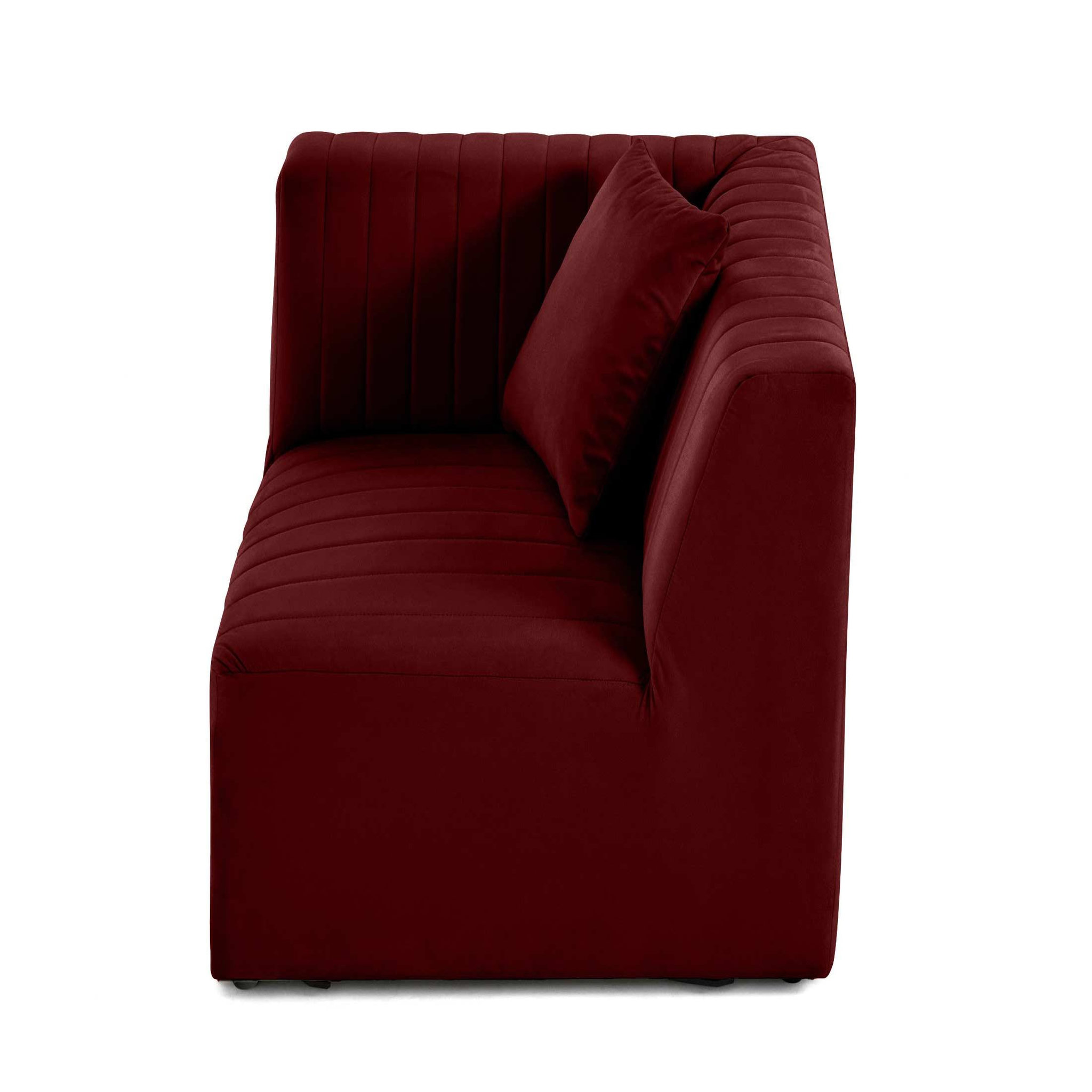Voir la diapositive 6 : LISA DESIGN Nova - module d'assise d'angle réversible - en velours