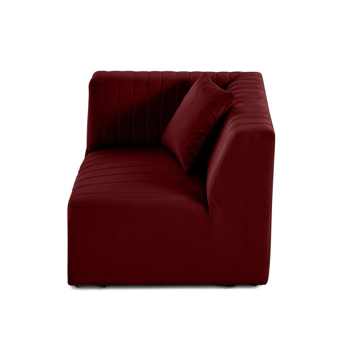 LISA DESIGN Nova - module d'assise d'angle réversible - en velours