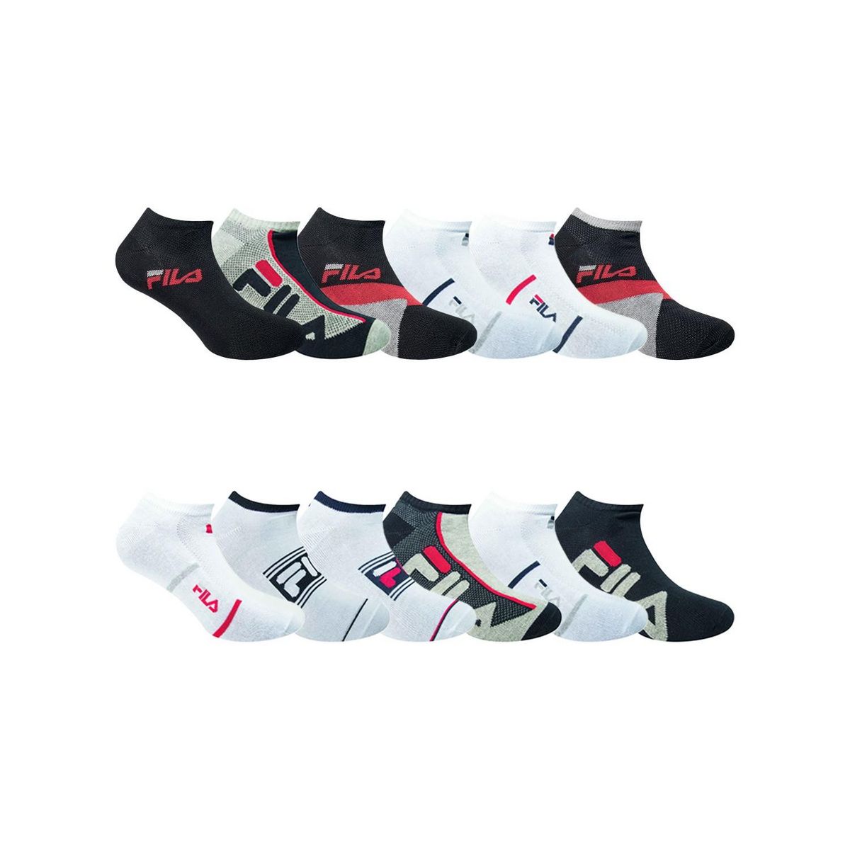 FILA Pack Surprise de 12 Paires de chaussettes homme