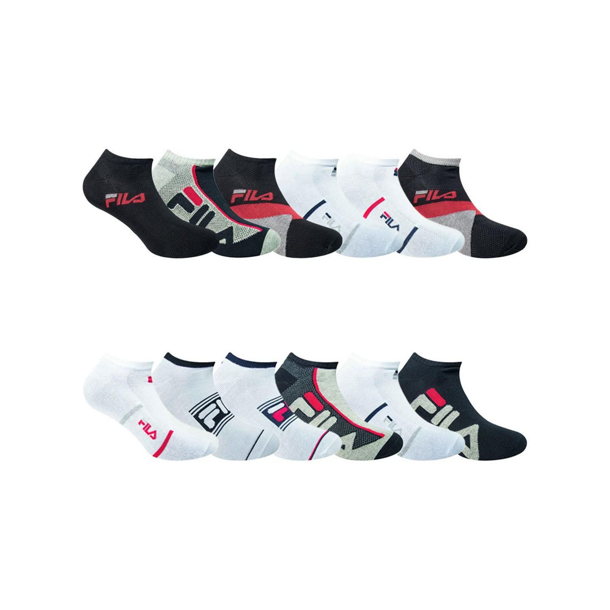 FILA Pack Surprise de 12 Paires de chaussettes homme