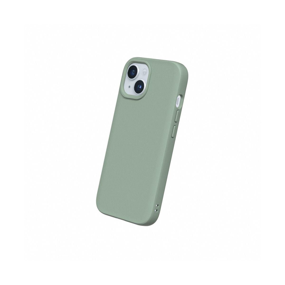 RHINOSHIELD Coque iPhone 15 Plus SolidSuit vert sauge