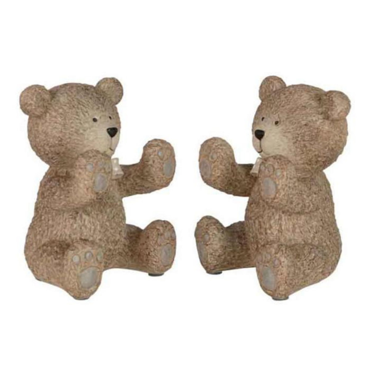 Paris Prix Lot de 2 Serre-Livres Enfant  Ours  20cm Marron