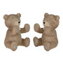 Voir la diapositive 1 : Paris Prix Lot de 2 Serre-Livres Enfant  Ours  20cm Marron