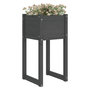 Voir la diapositive 3 : VIDAXL Jardiniere Gris 40x40x81 cm Bois massif de pin