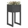 Voir la diapositive 3 : VIDAXL Jardiniere Gris 40x40x81 cm Bois massif de pin