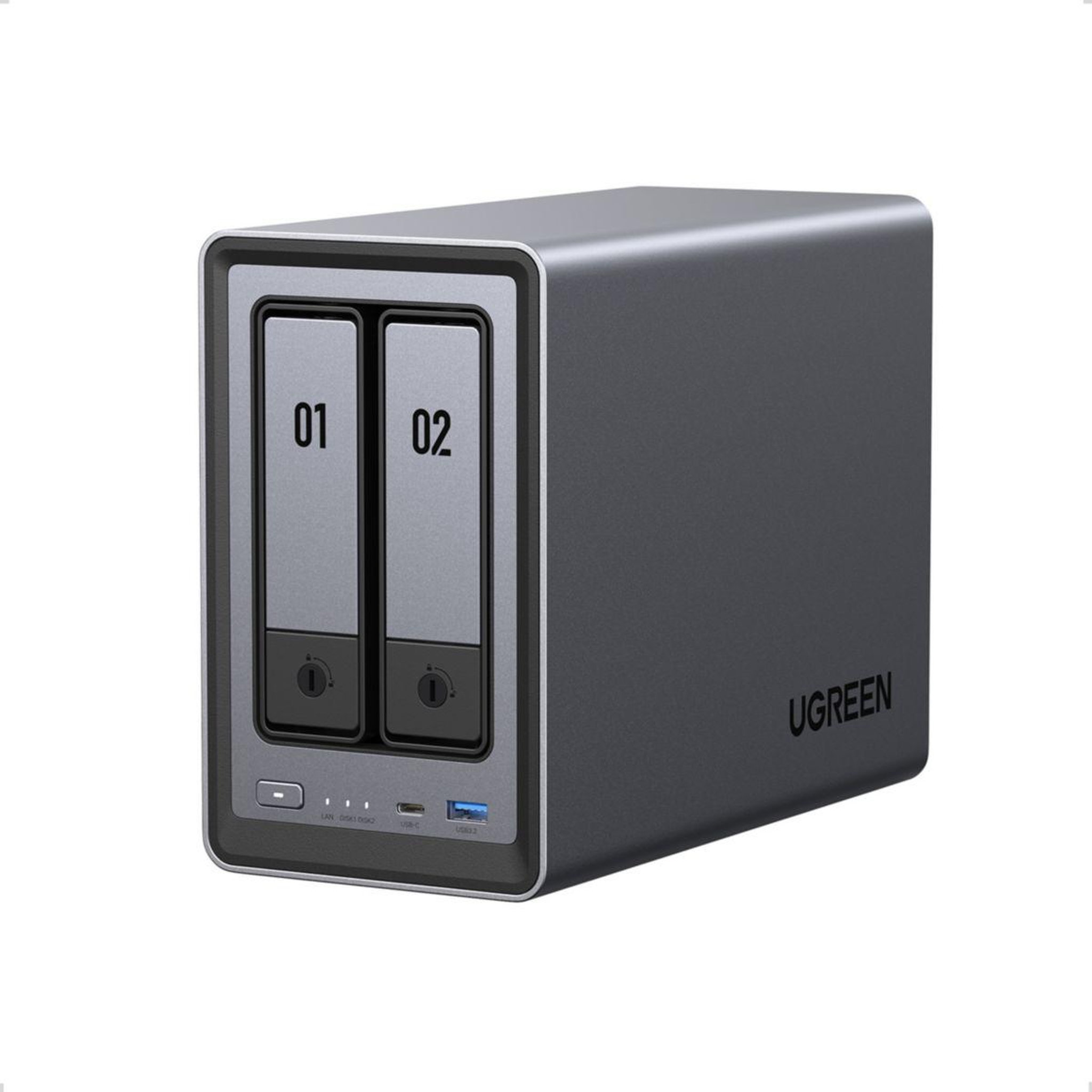 UGREEN Serveur NAS 2 baies DXP2800 Gris anodisé