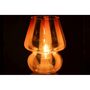 Voir la diapositive 3 : Paris Prix Lampe à Poser Rayures en Verre  Ophelie  19cm Orange