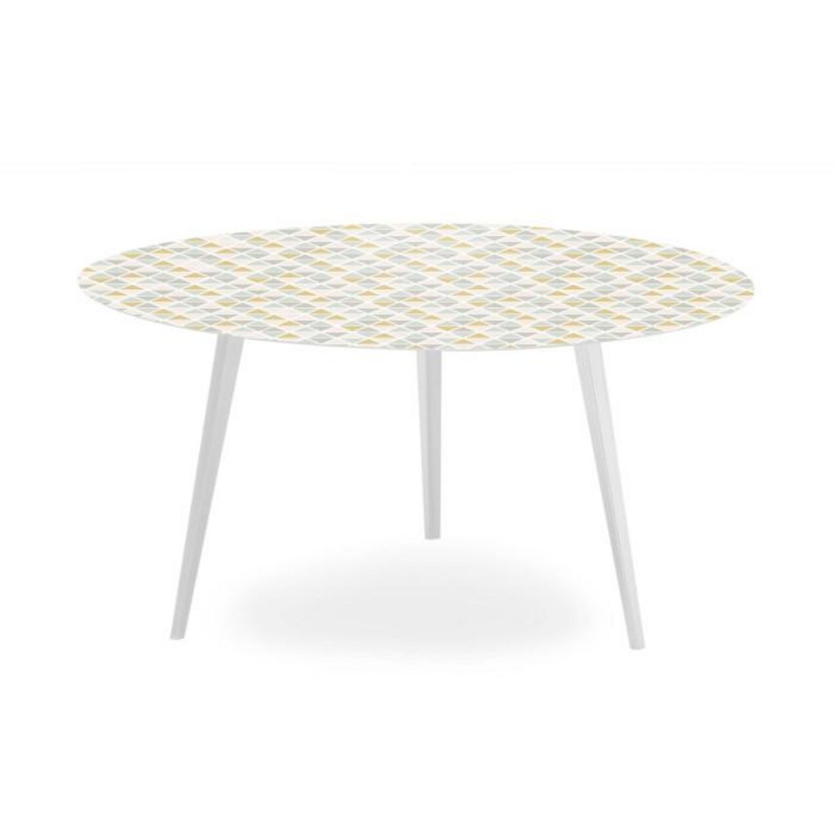 Paris Prix Table Basse 2 Covers  Scandinave  90cm Blanc