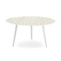 Voir la diapositive 4 : Paris Prix Table Basse 2 Covers  Scandinave  90cm Blanc